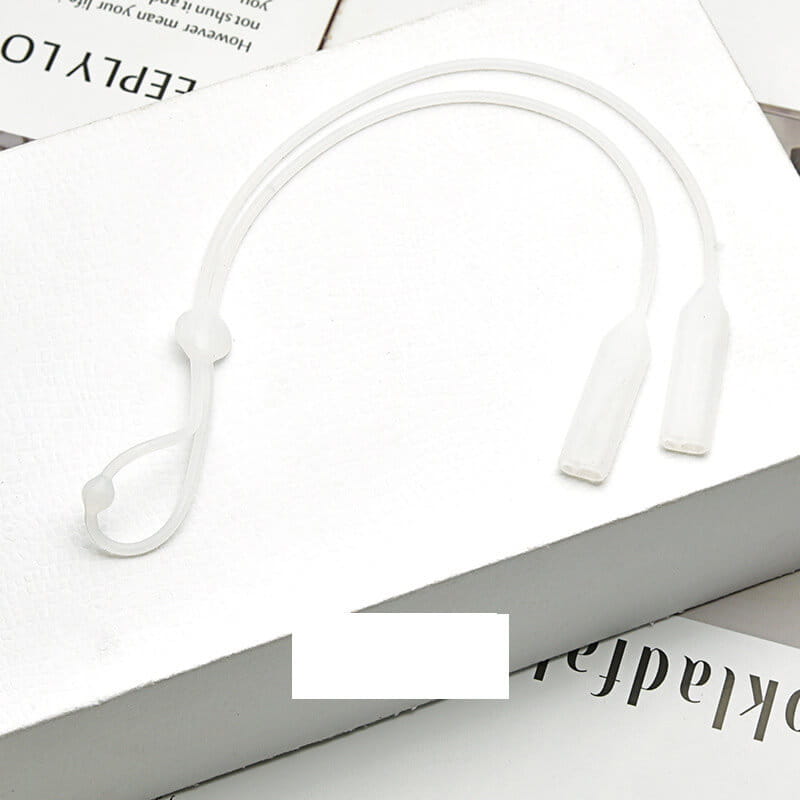 Silikonowy Sznureczek Gumka Do Okularów Z Regulacją - Mleczny