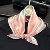 100% Natural Silk Square Scarf Women Bandana Scarves Female Summer Neckerchief Fashion Luxury Shawl Wrap Hijab Beach