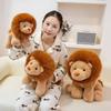 Latest Sitting and Lying Lion Doll Kawaii Plush Toy Handmade Doll Cartoon Anime Cute Pillow Children's Birthday Gift Doll