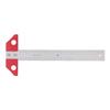 T Square Ruler 8in Drawing Metal Woodworking Layout Measuring Scriber Metric Imperial Scale for
