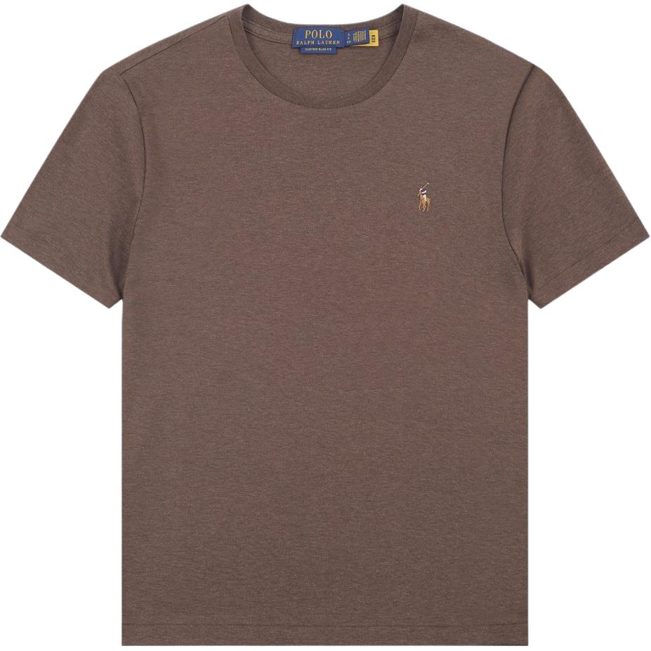 Polo Ralph Lauren Весна/Лето 26 Вышитый логотип-пони, круглый вырез, короткий рукав, футболка, Классическая версия, Мужские футболки 710746817-096