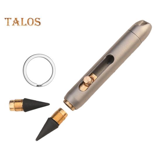Шариковая ручка Eternal Pen Mini из титанового сплава со сменным стержнем EDC, плавное письмо, удобная ручка, мини-ручка