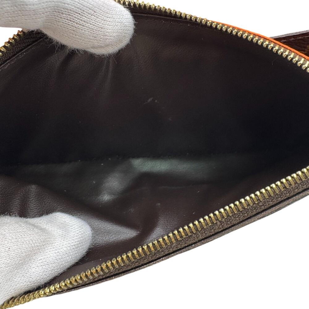 Louis Vuitton M61578 Кожаный кошелек Monogram Emily Коричневая кожа Женский Б/у