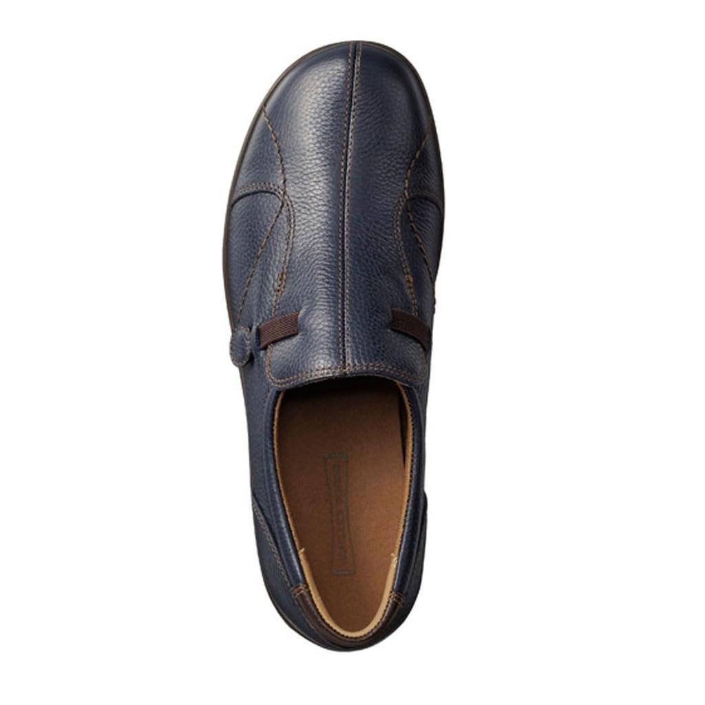 Ходьба Настоящий Шок Легко в Чашку 3E ASC см [Ахиллес Сорбо] Обувь, Кожа, Амортизация, Гибкость, Амортизация, Ходьба, Стелька, Женская, 3360, Темно-синий,