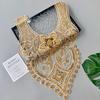 Heavy Industry Luxury Gold Beaded Sequins Decal Clothing Dress Dance Clothing Performance Clothing Decorative Front Collar Cloth Stickers Accessories
