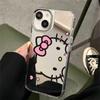 Зеркальный чехол Hello Kitty для iPhone 17, 15 Pro Max, 14 и 13