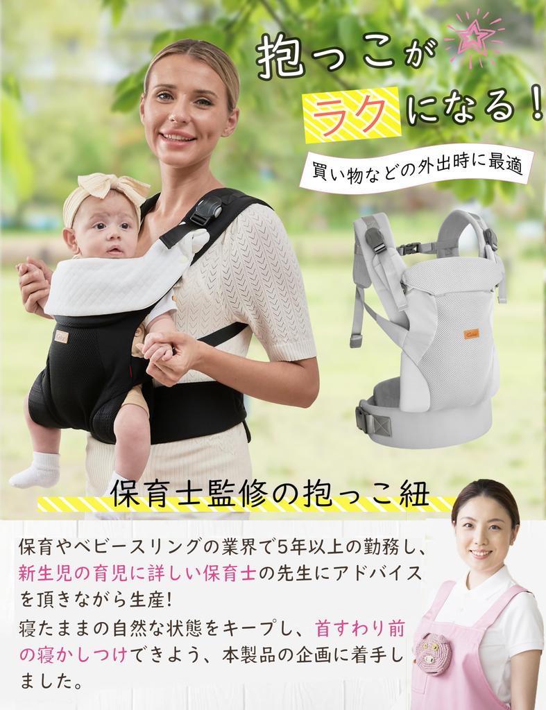 CUBY Слинг-кенгуру для новорожденных с поясничной поддержкой и слюнявчиком для ношения на спине, легкий, подходит для младенцев после поддержки шеи (Лицом к лицу,