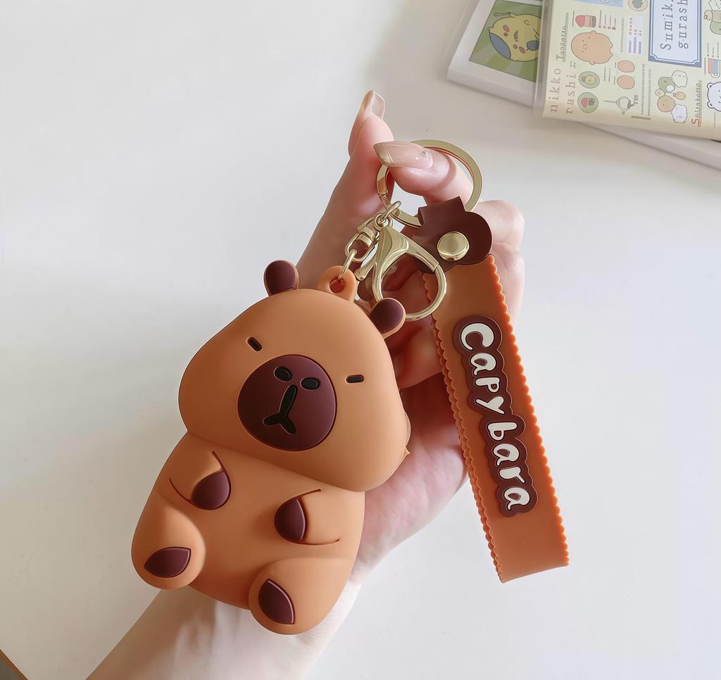 Adorable Capybara Silicone Coin Purse - Cute Cartoon Design for Kids