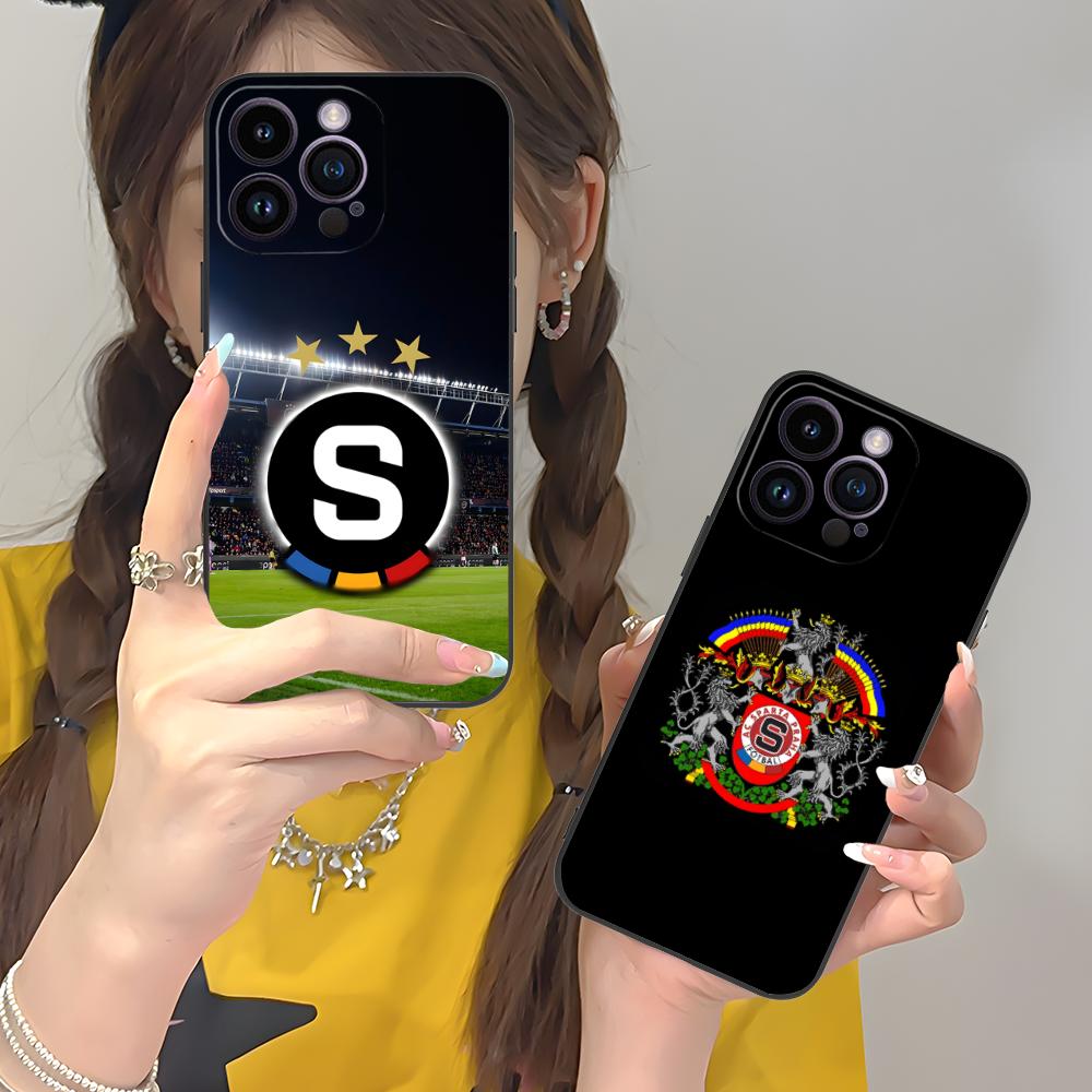 Чехол для мобильного телефона FC Sparta Praha для iPhone 17 16 15 14 13 12 11 X XR XS 8 7 Pro Max Plus Mini Цветной Защитный Роскошный Чехол