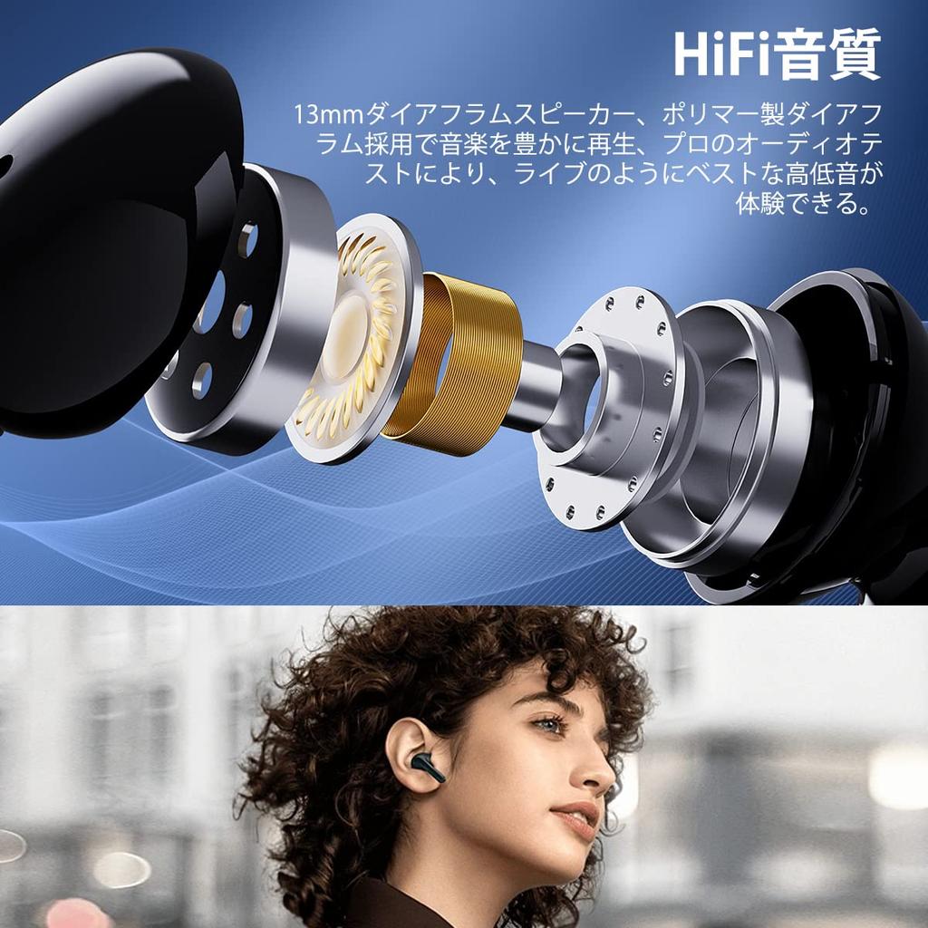 Wireless Earphones Earphones Bluetooth Earphones 2025 Latest Bluetooth Earphones Equipped with Carna Type Automatic Pairing Instant Connection Calls