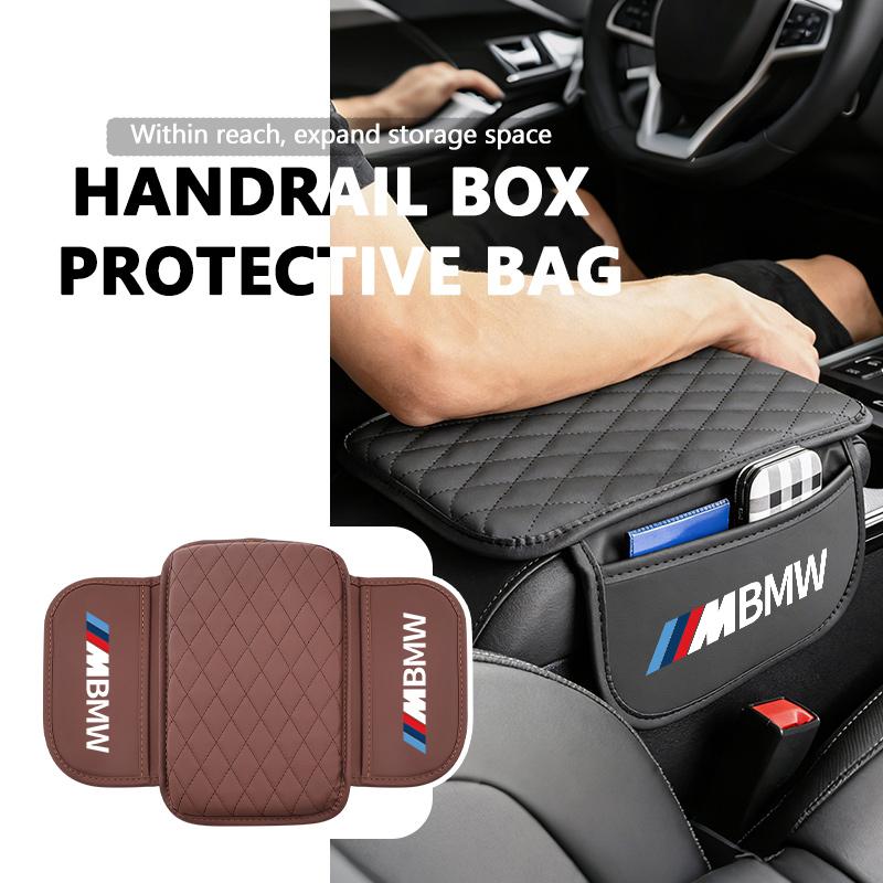 BBJS7 Car Arm Rest Pad Center Console Armrest Elbow Protector Cushion For BMW M F10 F20 F30 F40 F15 F25 F26 F31 F49 E62 E83 E84