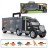 Dinosaur Truck Carrier Toy Dinosaur Toys Set with More Dinosaur Trucks for Kids Education Toy