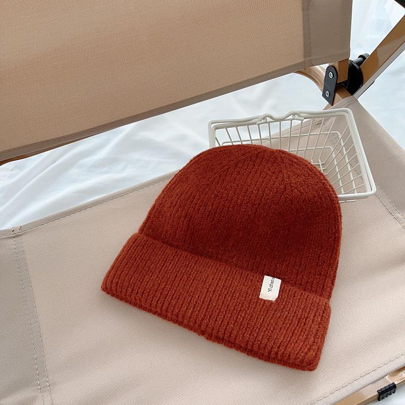 Versatile Children's Knitted Hat with Wool Baby Wool Hat Boys and Girls Autumn and Winter Warm Fashion Pullover Hat