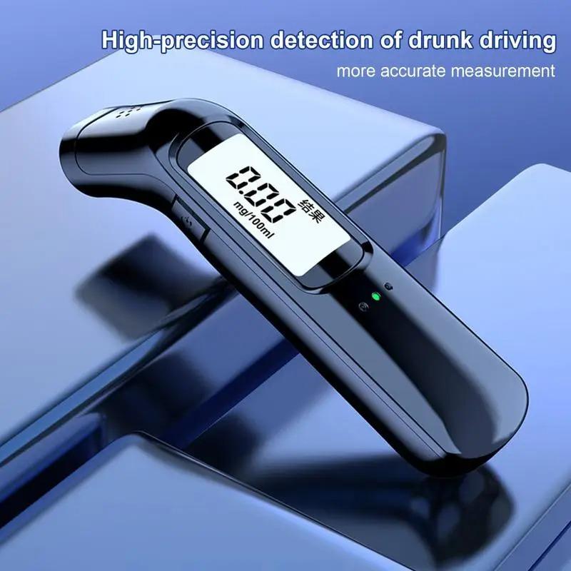 Alcohol Tester Non-contact Breathalyzer Portable LED Screen Display Rechargeable Professional Automatic Breath Alcohol Test Tool