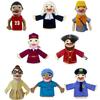Profession Soft Stuffed Toy Doll Doctors Police Postal Worker Cospaly Plush Doll Educational Baby Toys Kawaii Hand Finger Puppet