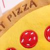 Жевательная игрушка для собак, без запаха, для снятия стресса, со встроенным звуковым сигналом, плюшевая пицца с быстрой начинкой