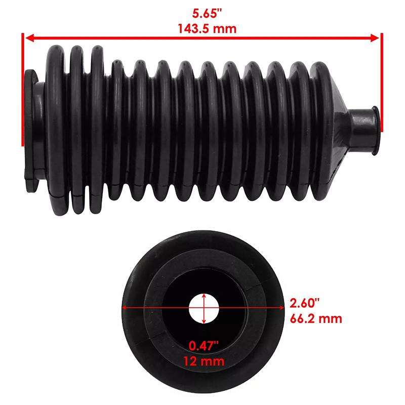 1 пара черных чехлов рулевой рейки мотоцикла, сменные аксессуары, подходят для Polaris Ranger/General/RZR 5412013 5412012
