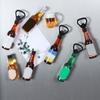 Creative Bottle Openers Beer Whiskey Corkscrews Magnetic Refrigerator Sticker Decors PP Material for Home Kitchen To