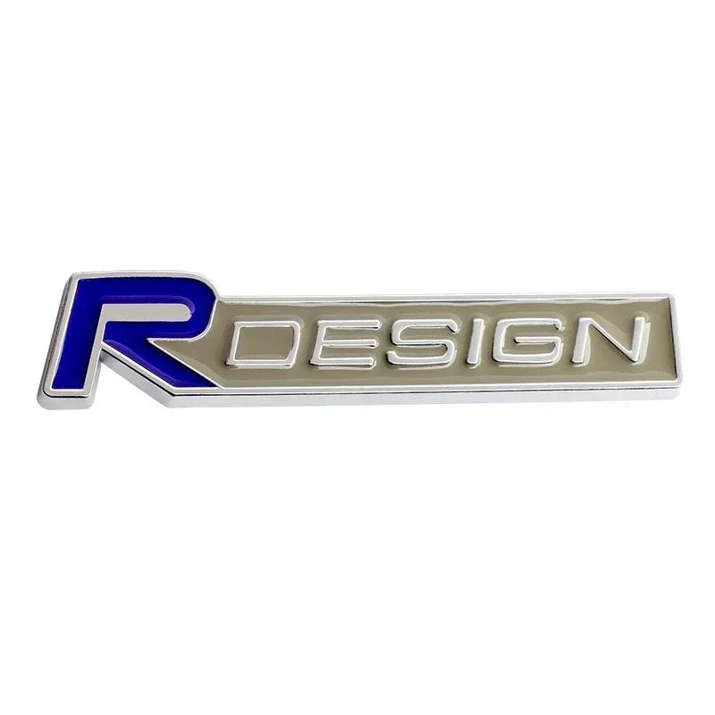 3d Metal R Design Logo for Car Rear Bumper Adhesive Badge for Volvo Rdesign XC90 S60 XC60 V70 S80 S40 V50 V40 V60 C30
