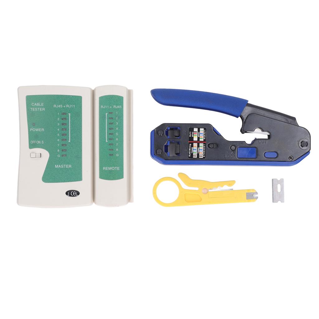 RJ45 Crimping Tool Kit Terminal Crimper Wire Terminals Crimping Tool for Cat5 Cat6 Straight Through