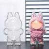 Прозрачный кейс-органайзер для дисплея фигурок La bubu, Защитный чехол, Прозрачная крышка для плюшевой игрушки La bubus