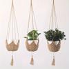 2pcs Flowerpot Net Hand-woven Cotton Rope Decoration Hanging Rope Hanging Basket Flowerpot Net Gardening Creative Plant Hanging