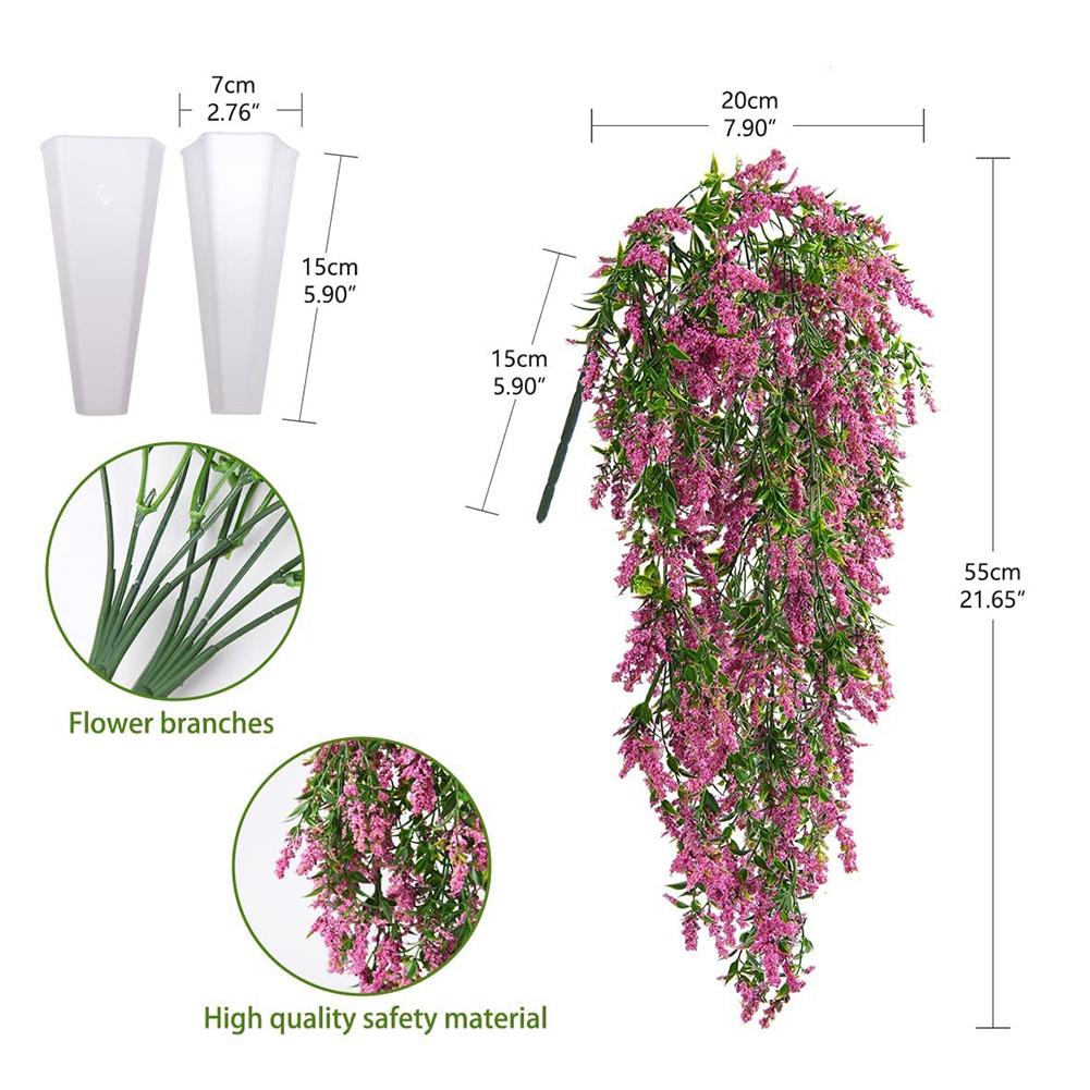 Artificial Flower Vine Faux Plants Wisteria Decoration