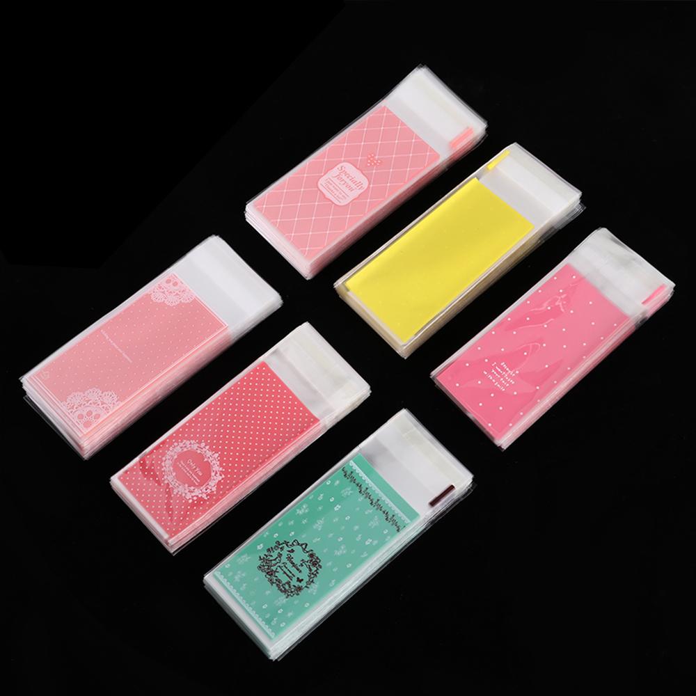 100pcs/lot Cute Bow Party Supplies Wedding Favors Lipstick Bag Gift Packages OPP Bags Plastic Pocket