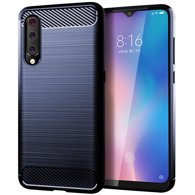 Противоударный чехол для Mi 9 Lite mi 9lite Чехол для телефона Силиконовые матовые чехлы для Xiaomi 9lite Mi9 lite Чехол из углеродного волокна