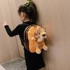 Children School Bag Cartoon Detachable Animal Figure Lion Flamingo Tiger Bag Soft Plush Lightweight Adjustable Shoulder Strap Large Pocket