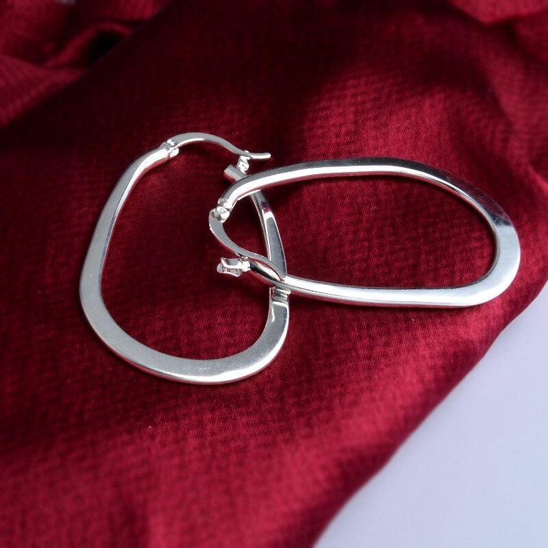 Новые серьги из стерлингового серебра 925 пробы U-образные глянцевые простые серьги женские ювелирные изделия подарки