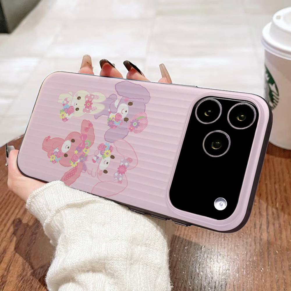 Cute Cartoon Bonbonribbon Phone Case For IPhone 17 16 15 14 Plus 11 12 13 Pro Max Shockproof Protection Soft Back Cover