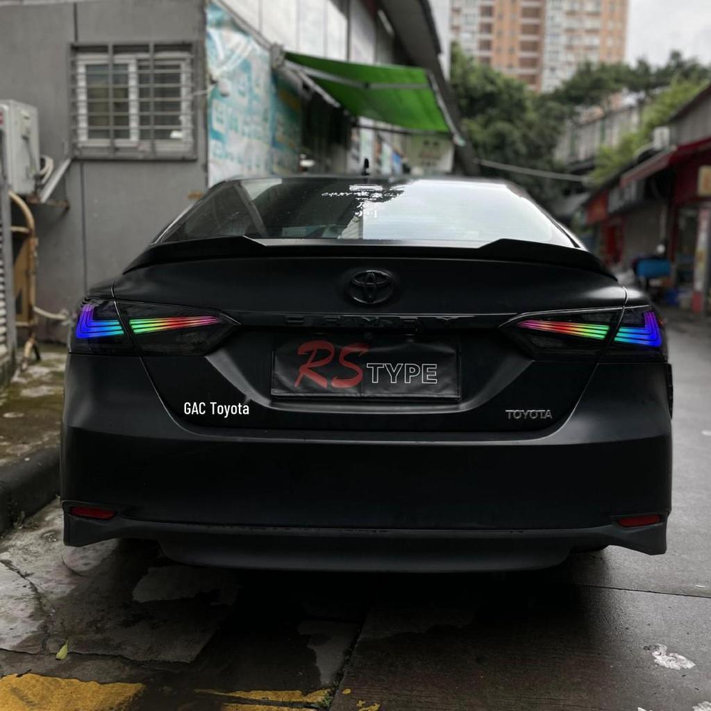 Светодиодная RGB сборка заднего фонаря для Camry 2018-2023: Включает дневные ходовые огни, стоп-сигналы и указатели поворота