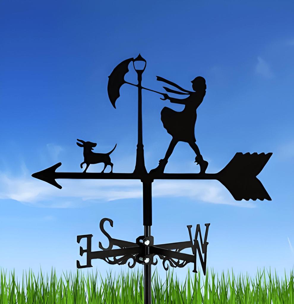 Декоративный железный флюгер - наружное украшение для металлической крыши