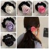 Цветок Роза Веревка для волос Корейский стиль Эластичная резинка для волос Милая шелковая атласная веревка для волос Девочка