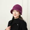Hat for Women In Autumn and Winter Mother Hat Plus Velvet Thickened Warm Ear Protection and Cold Protection Old Lady Knitted Wool Hat