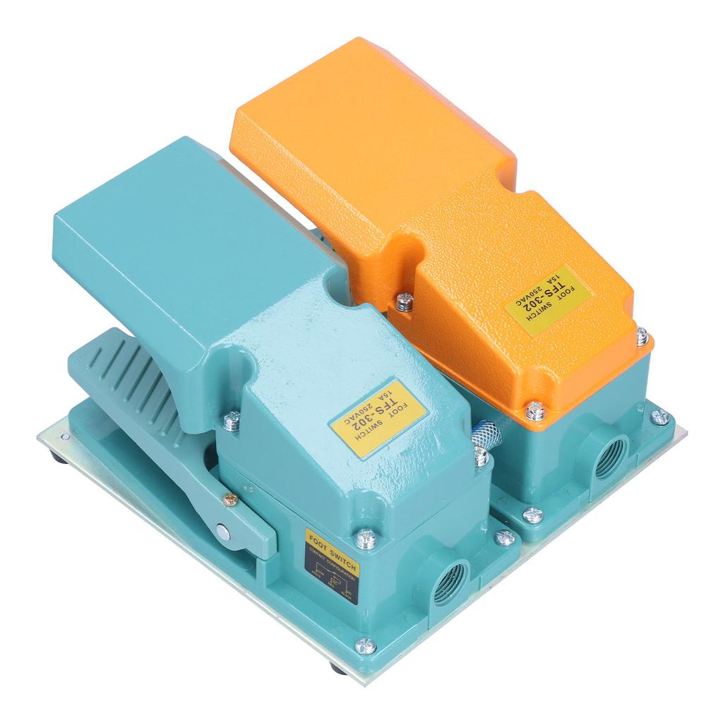 BERM Двойная педаль ножного переключателя противоскользящие чувствительные педали управления с чехлом 250 В переменного тока