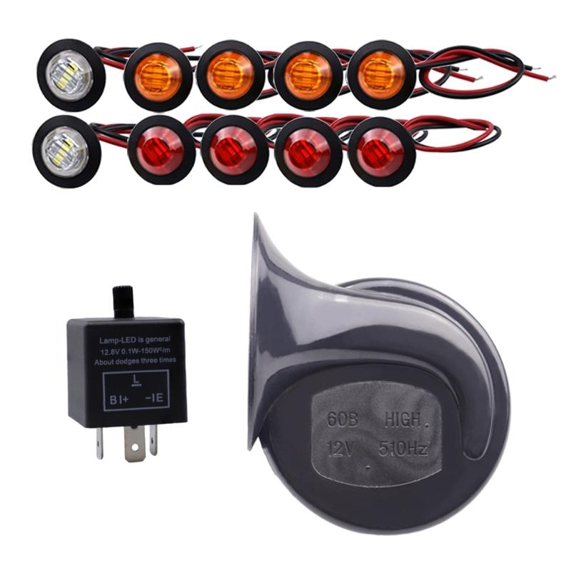 Turn Signal Kit with Horn Reverse Hazard Light her RelayFuse Wire Suitable for UTV ATV  SXS Waterproof