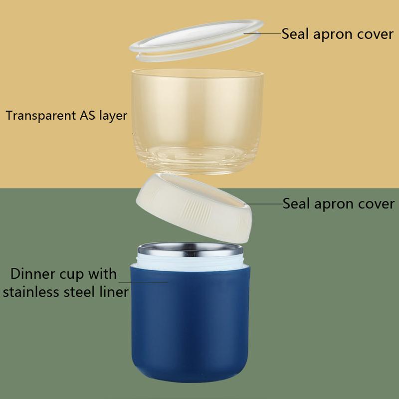 Портативный набор контейнеров для завтрака, овсянки, хлопьев, орехов, йогурта, салата с крышкой, ложка, чашка для закусок, миска для еды, супа, кухонный ланч-бокс