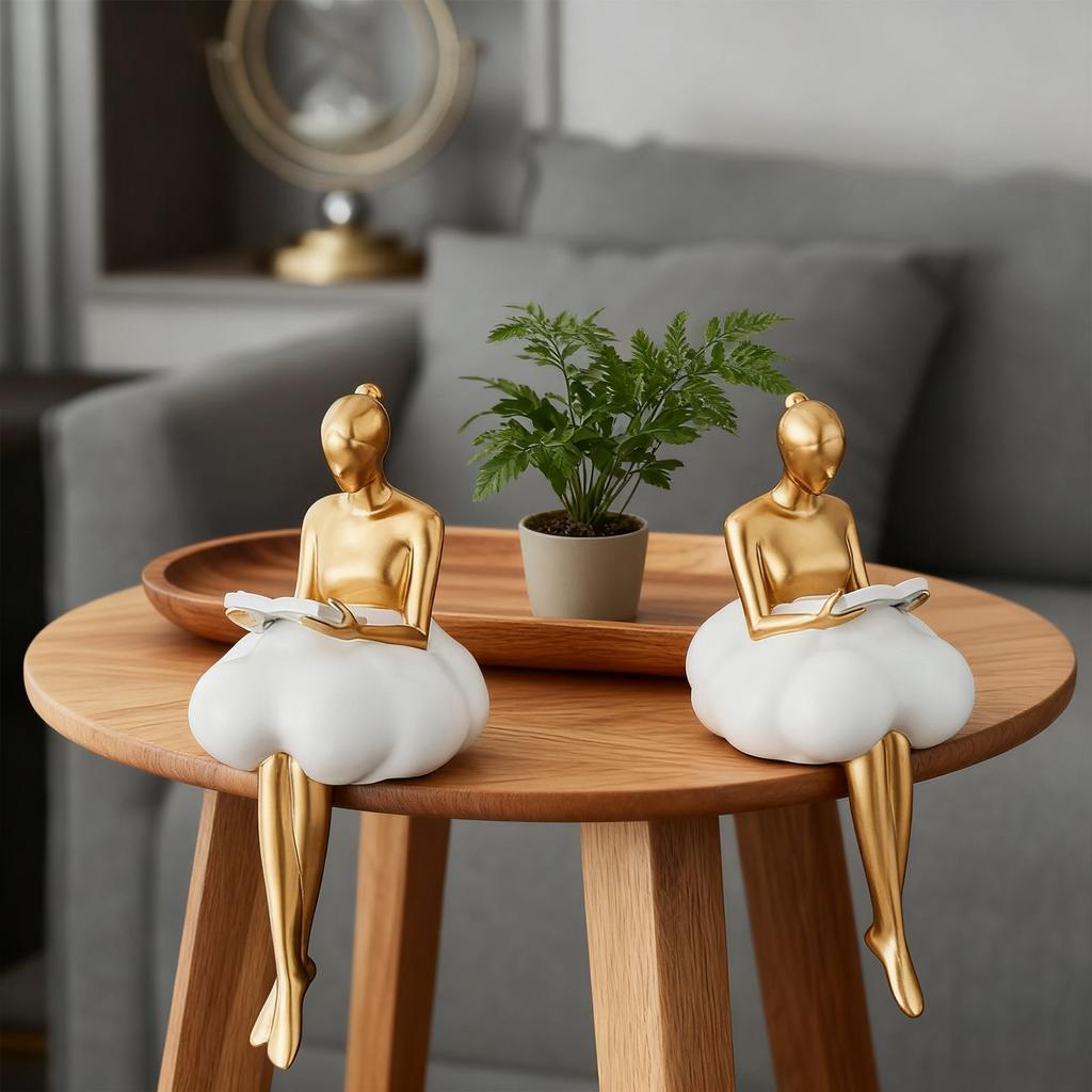 Абстрактная фигурка балерины в облаках для стола – креативное украшение для дома и кабинета