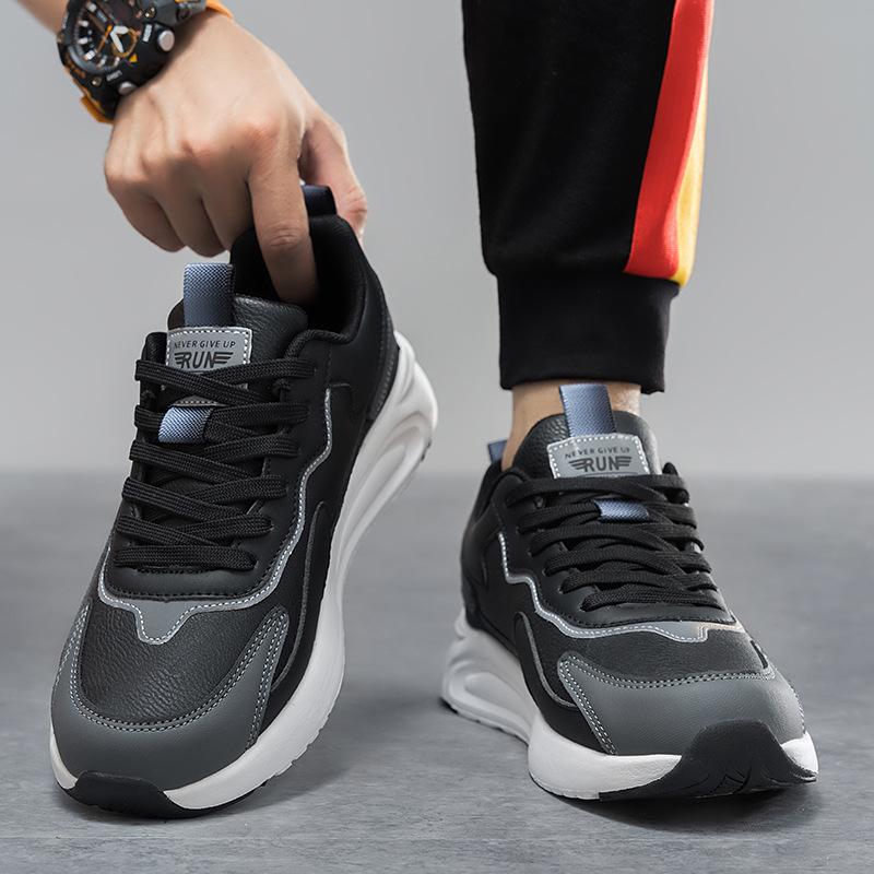 2024 new men's shoes dad shoes winter versatile casual sports shoes fleece warm light soft shock absorption non-slip running shoes