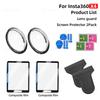 Tempered Glass Film For Insta360 X4 X5 Screen Protector Anti-Scratch Lens Guard Cap Protective Kit 360°Video Camera Accessores