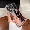 Стильный прозрачный чехол для телефона с рисунком черного черепа для iPhone 17 16 Pro Max 15 14 Plus 13 12 11 17 Air 16E Ударопрочный мягкий чехол