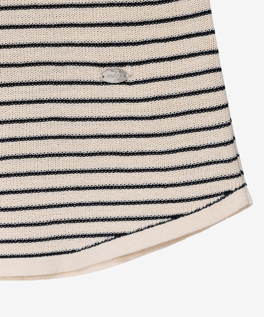 MIND BRIDGE WOMEN [W] Striped Slim Fit Knit