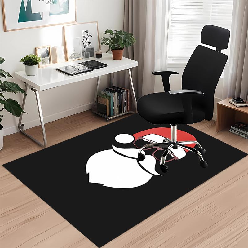 Christmas Santa Claus Printed Carpet, for Office Chair Living Room Bedroom Kitchen Room Decor Gifts.
