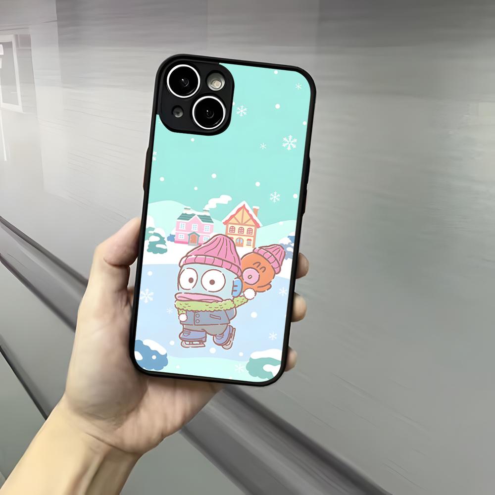 Cute H-Hangyodon Phone Case For Iphone 17 16 15 14 13 12 Pro Max Xr Air Plus Skin Feel Black Hard Shell Cover