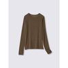 GU by Uniqlo Теплая прозрачная футболка с круглым вырезом, 1/2 рукава