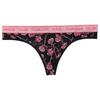 Floral Print Hollow Out Thong Women Underwear Multicolor QF6681G