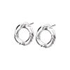 LOKUMI Earrings Made In Japan Pt900 Platinum Post Compatible with Metal Allergies Circle Stud Earrings Platinum Ladies Simple Smaller Small Popularity