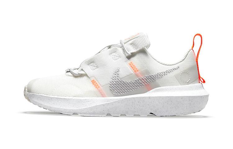 Nike Кроссовки Спортивные Повседневные Бело-Оранжевые DB3552-100 с Амортизацией, Устойчивые к Скольжению и Истиранию, Низкие